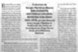 Bibliografía historica chilena. Revistas chilenas  [artículo] Sergio Martínez Baeza.