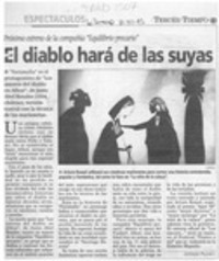 El diablo hará de las suyas  [artículo] Leopoldo Pulgar I.