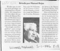 Brindis por Manuel Rojas  [artículo].