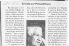 Brindis por Manuel Rojas  [artículo].