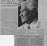 A 100 años de Manuel Rojas  [artículo] Marcela Godoy Divin.