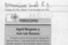 Ingrid Bergman y José Luis Rosasco  [artículo].