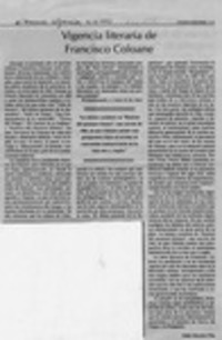 Vigencia literaria de Francisco Coloane  [artículo] Eddie Morales Piña.