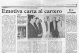 Emotiva carta al cartero  [artículo].