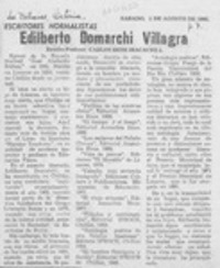 Edilberto Domarchi Villagra  [artículo] Carlos René Ibacache I.