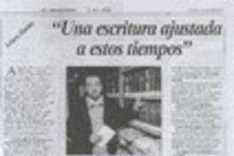 "Una escritura ajustada a estos tiempos"