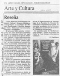 Reseña  [artículo] E. Rodríguez.