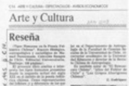 Reseña  [artículo] E. Rodríguez.