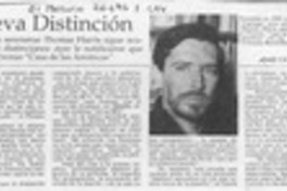 Nueva distinción  [artículo].
