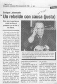 Un Rebelde con causa (justa)