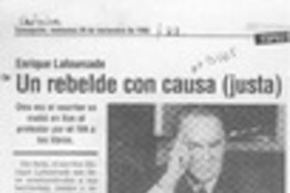 Un Rebelde con causa (justa)