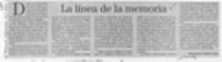 La línea de la memoria  [artículo] María Ester Saldivia Jara.