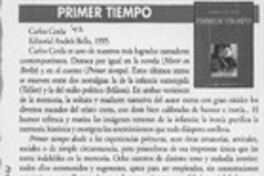Primer tiempo  [artículo] Edmundo Moure.
