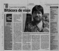 Bitácora de viaje  [artículo] Lina Meruane.