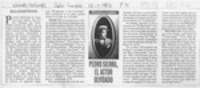 Pedro Sienna, el actor olvidado  [artículo] Mario Cánepa Guzmán.