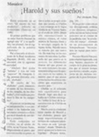 Harold y sus sueños!  [artículo] Abelardo Troy.