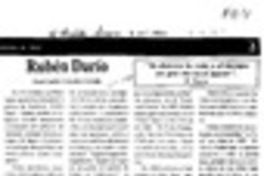 Rubén Darío  [artículo] Juan Carlos González Colville.