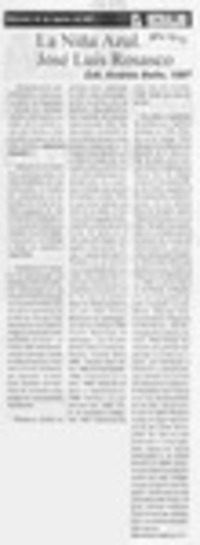 La Niña azul, José Luis Rosasco