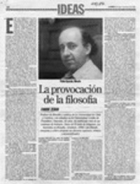 La provocación de la filosofía (entrevista)