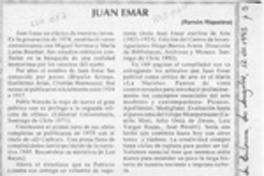 Juan Emar  [artículo] Ramón Riquelme.