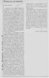 Poeta en su torreón  [artículo] Eliana Godoy Godoy.