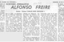 Alfonso Freire  [artículo] Carlos René Ibacache I.