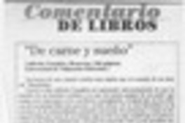 "De carne y sueño"  [artículo] Carlos León Pezoa.