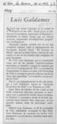 Luis Galdames  [artículo] Fap.