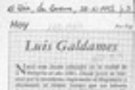 Luis Galdames  [artículo] Fap.