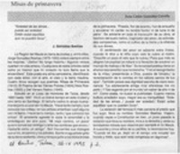 Misas de primavera  [artículo] Juan Carlos González Colville.