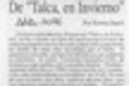 De "Talca, en invierno"  [artículo] Emma Jauch.