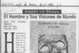 El Hombre y sus visiones de mundo  [artículo].