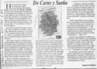 De carne y sueño  [artículo] Eugenio Rodríguez.