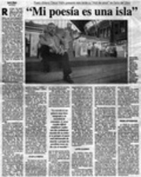 "Mi poesía es una isla"