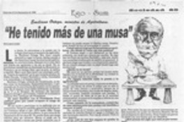 "He tenido más de una musa"  [artículo] María Eugenia González.