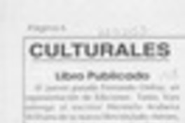 Libro publicado  [artículo].