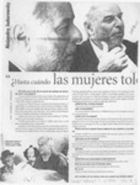 "Hasta cuando las mujeres toleran hacer un rol de idiotas?  [artículo] Verónica Vergara.