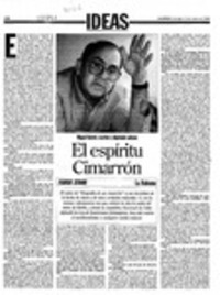El espíritu Cimarrón  [artículo] Faride Zerán.