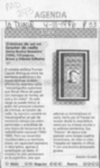 Crónicas de un ex locutor de radio  [artículo] Andrés Gómez.