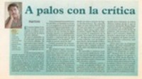 A palos con la crítica