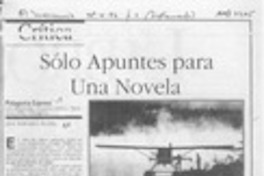 Sólo apuntes para una novela  [artículo] Antonio Avaria.