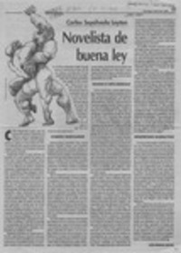 Novelista de buena ley  [artículo] Luis Merino Reyes.