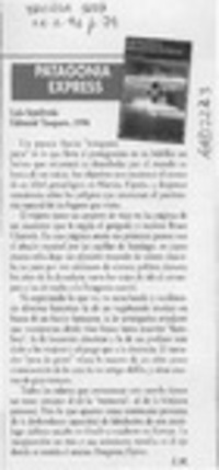 Patagonia express  [artículo] L. M.