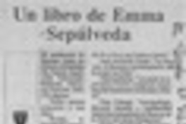 Un libro de Emma Sepúlveda  [artículo] F. Q.