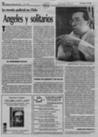 La novela policial en Chile, ángeles y solitarios  [artículo] Ramón Díaz Eterovic.