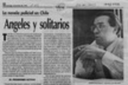 La novela policial en Chile, ángeles y solitarios  [artículo] Ramón Díaz Eterovic.