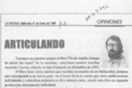 Articulando  [artículo] Lorenzo González Cabrera.