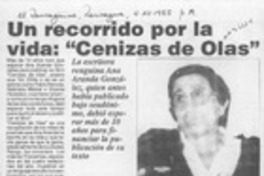 Un recorrido por la vida, "Cenizas de olas"  [artículo].