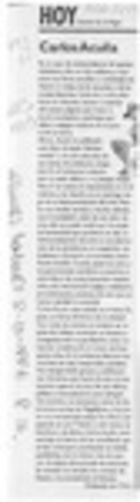 Carlos Acuña  [artículo] Daniel de la Vega.