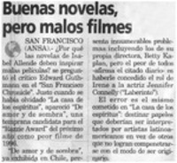 Buenas novelas pero malos filmes